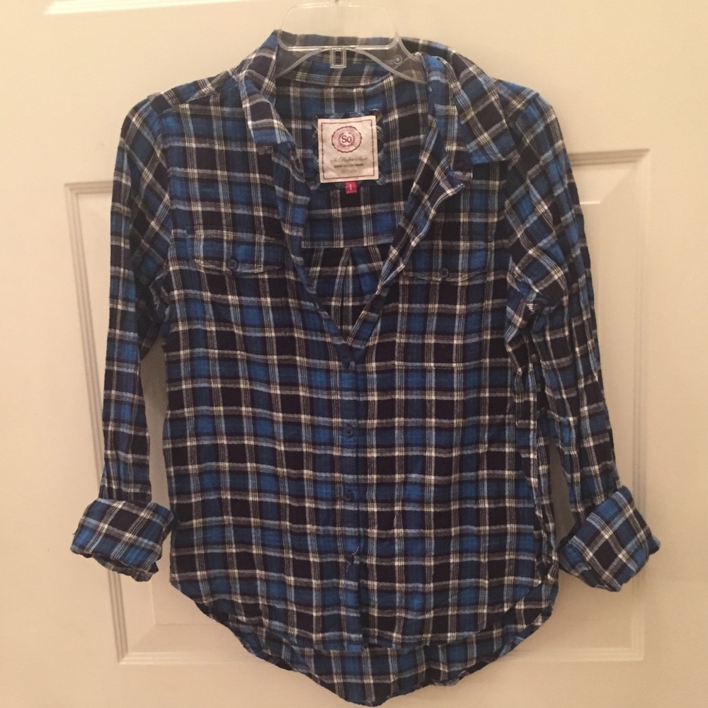 Cozy Navy Blue Flannel